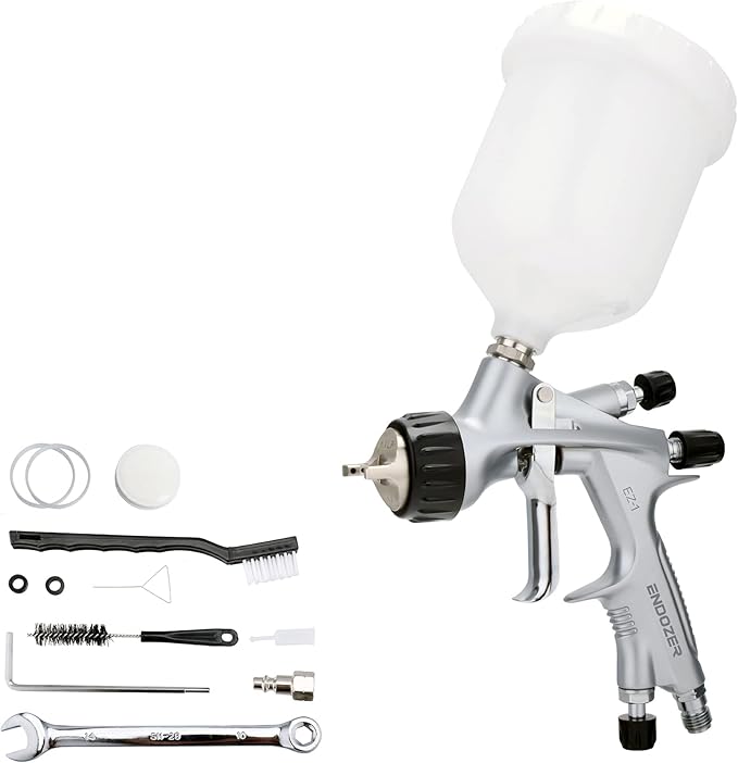 ENDOZER Pro HVLP Gravity Feed Air Spray Gun High